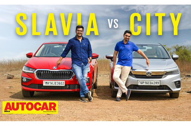Skoda Slavia vs Honda City comparison video 